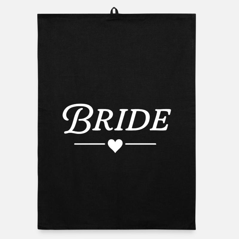 Mariée / Texte classique Blanc Torchon bio