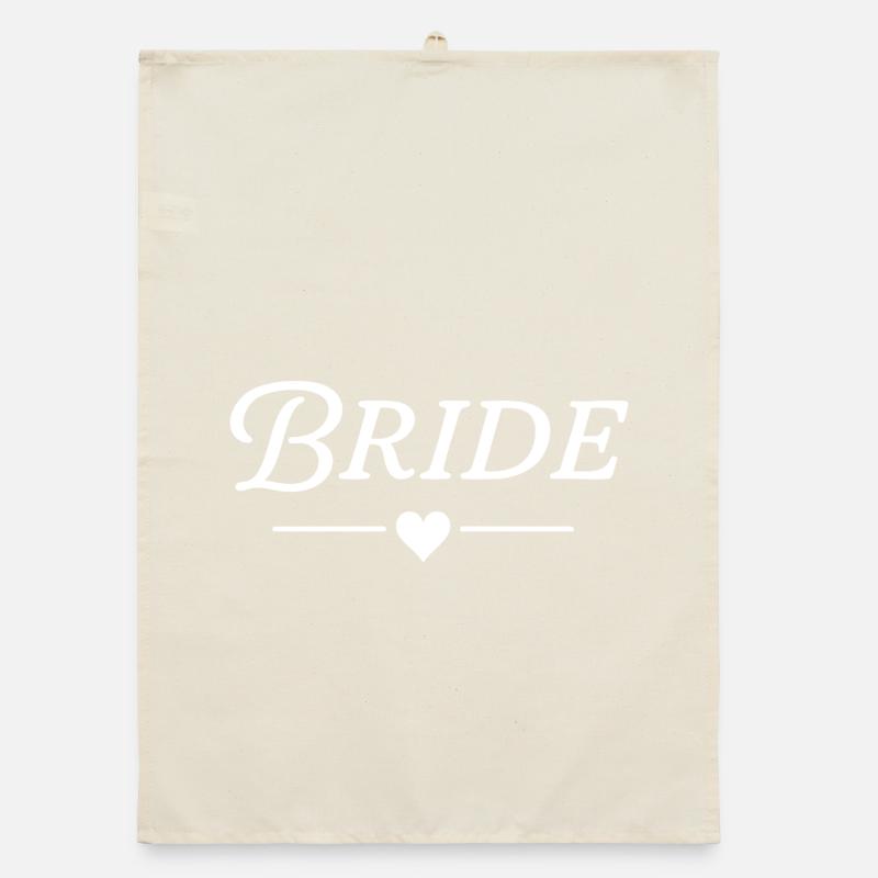Mariée / Texte classique Blanc Torchon bio
