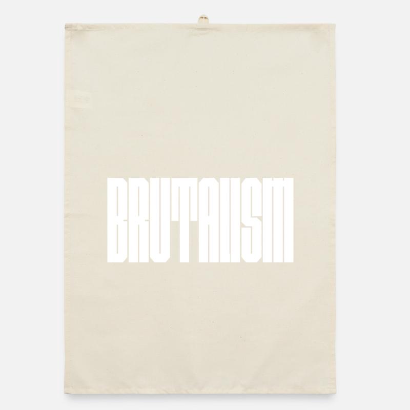 Mutiges Brutalismus-Logodesign Organic Geschirrtuch
