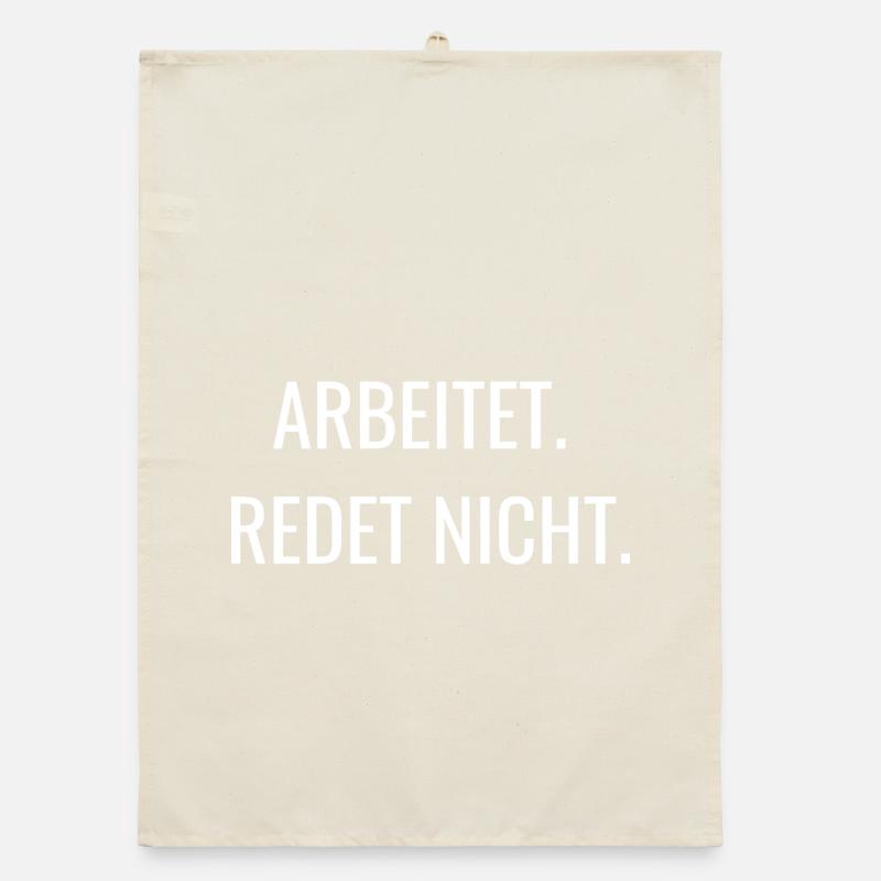 Works, doesn't talk | Work Shirt Organic dish towel
