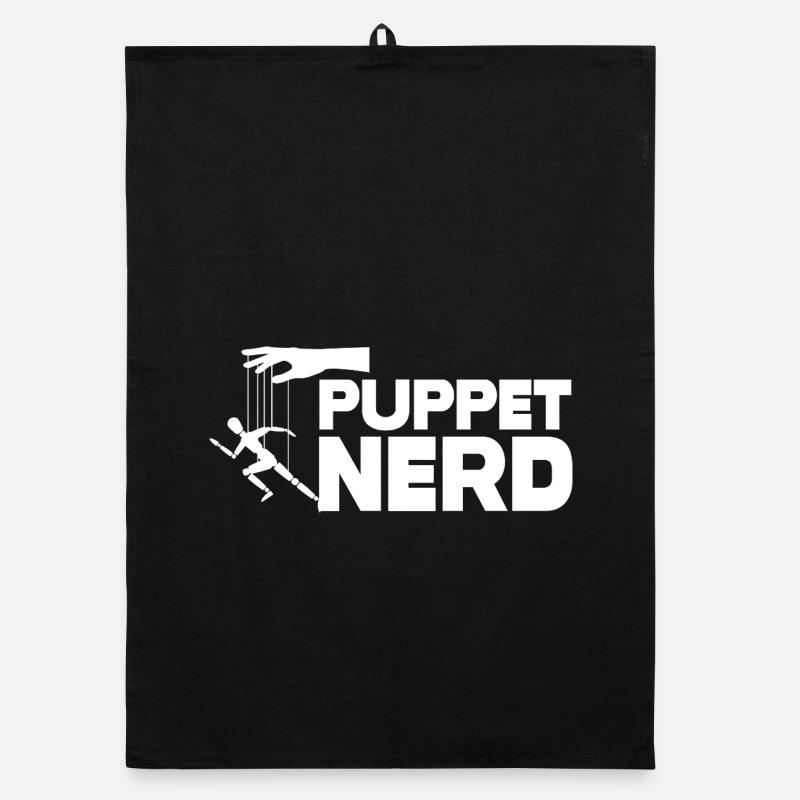 Puppet Nerd Marionette Tee Organic dish towel