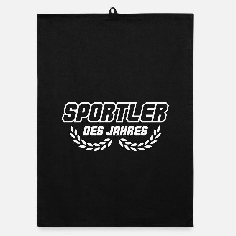 Sporter des Jahres Emblem Organic Geschirrtuch