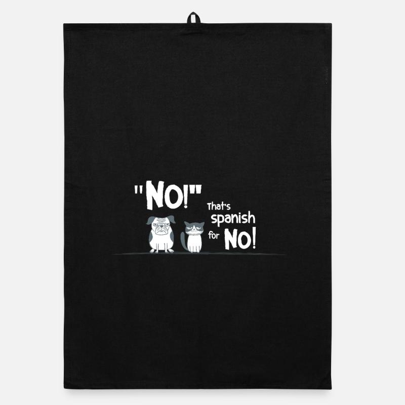 Non ! C’est l’espagnol pour Non ! – Diction drôle d’animal Torchon bio