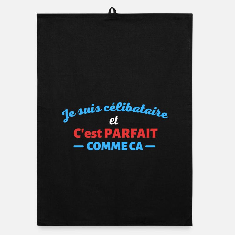 Je suis celibataire et c est parfait comme ca Torchon bio