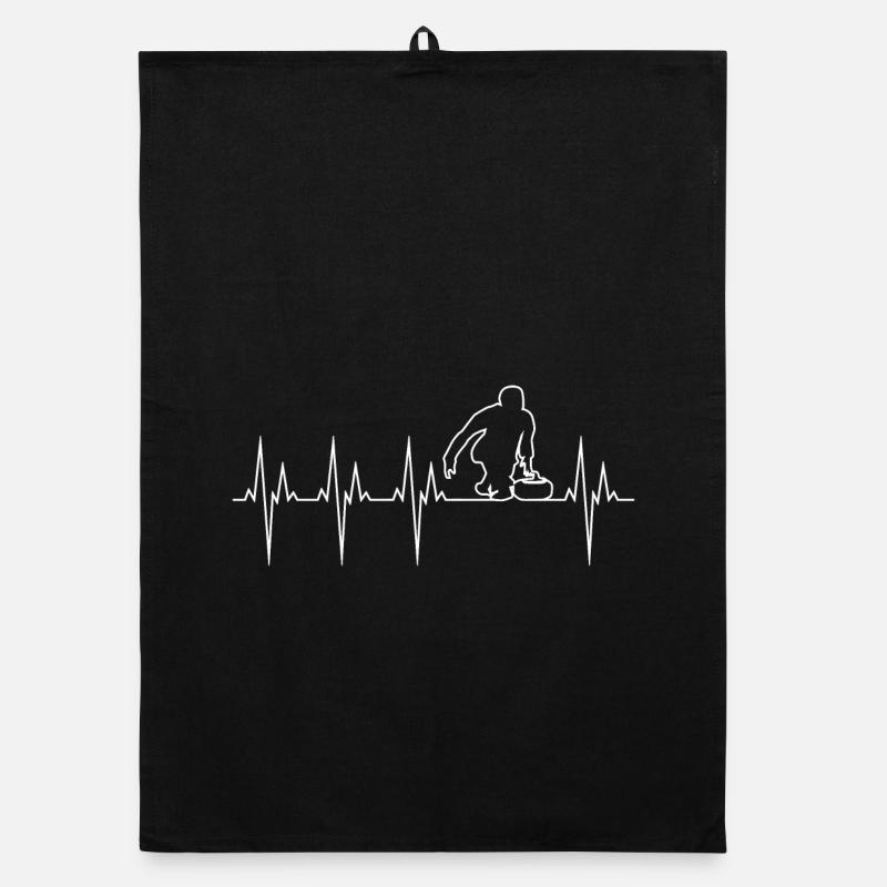 Curling électrocardiogramme ECG Torchon bio