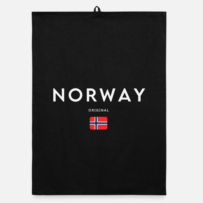 Norwegian flag, Norwegian pride Organic dish towel