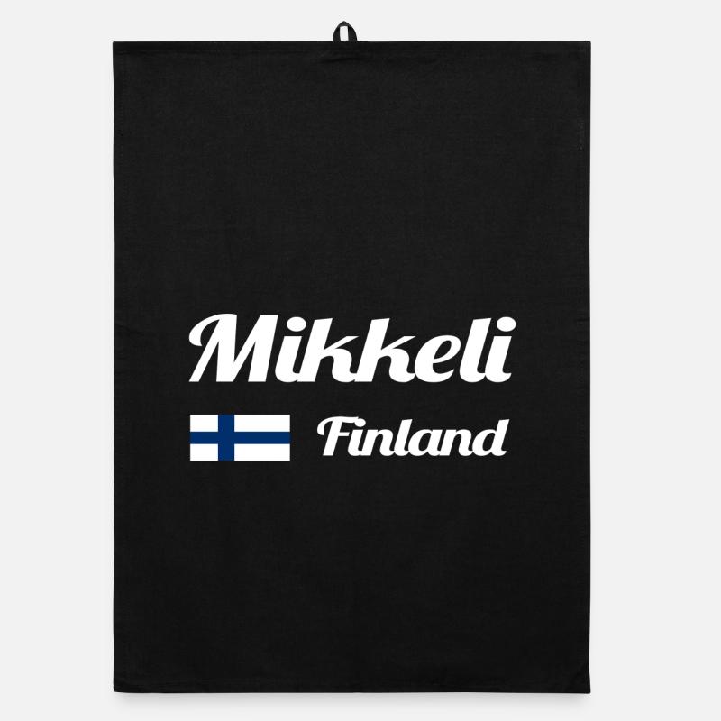 Mikkeli Finlande- Imprimés élégants Torchon bio