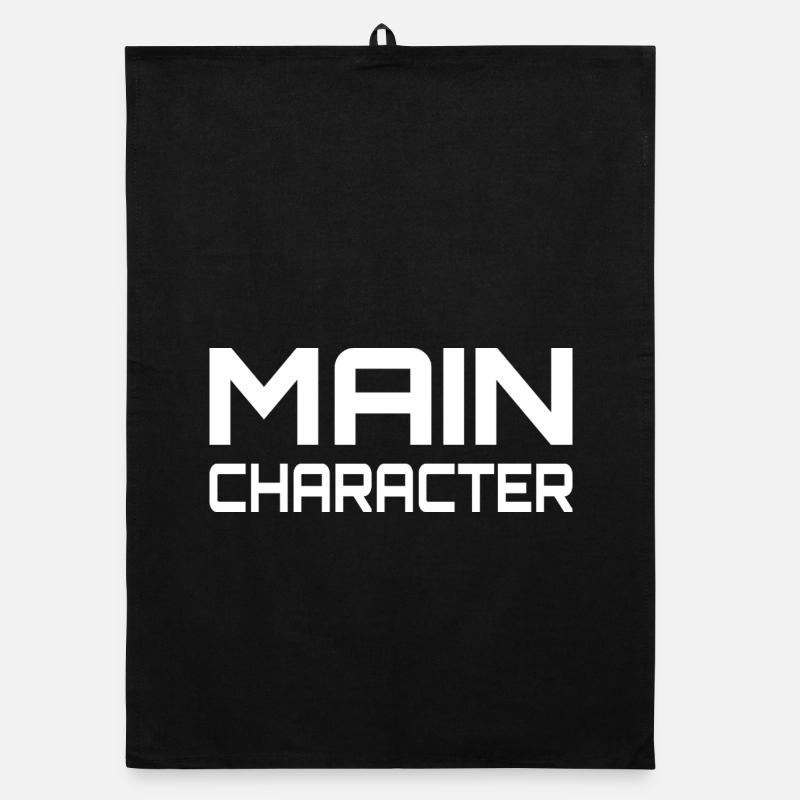 Main Character Gaming Saying Organic dish towel