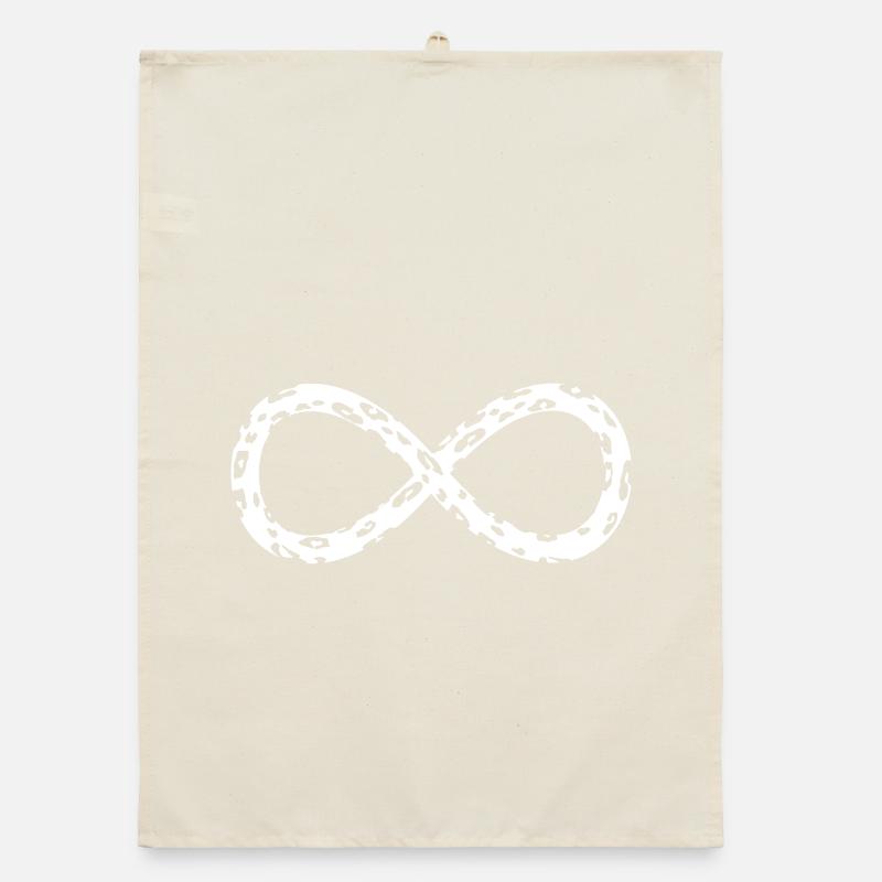 Leopard Infinity Thin Negative Organic dish towel