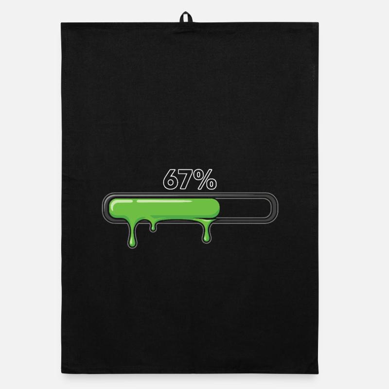 Slime Progress Bar 67 Meme Organic dish towel