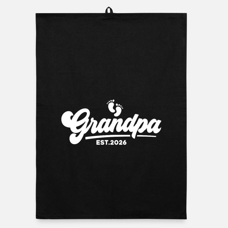 Opa 2026 - Stolzer Opa - Geschenkidee Organic Geschirrtuch