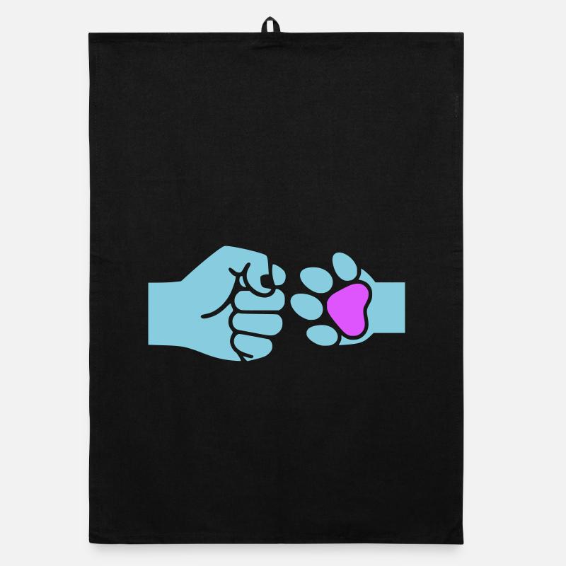 Faust Pfote Check Team Organic Geschirrtuch