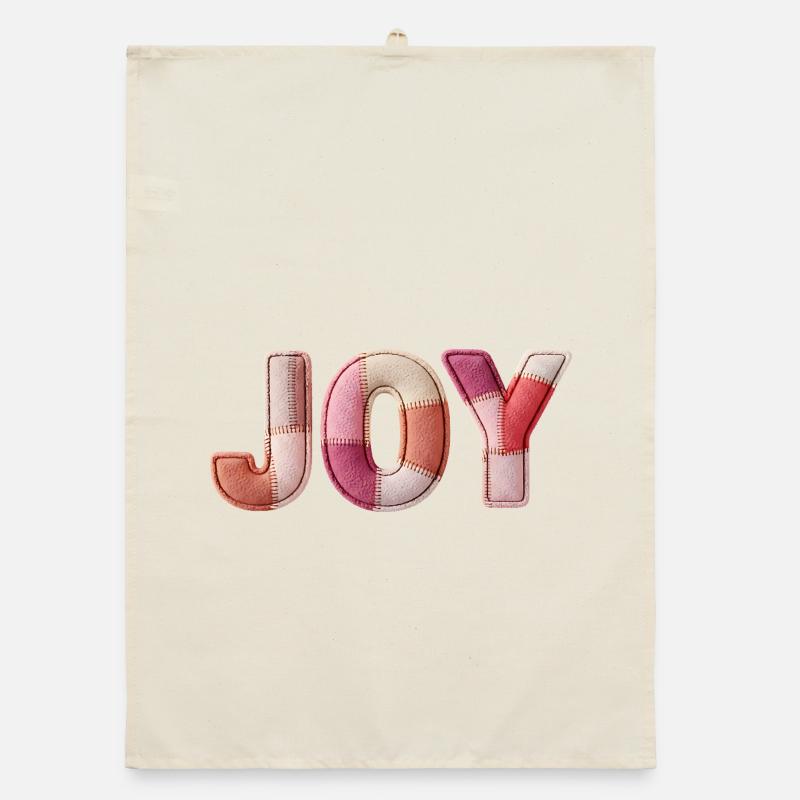 Joy Freude Patchwork Geschenk Frauen Organic Geschirrtuch