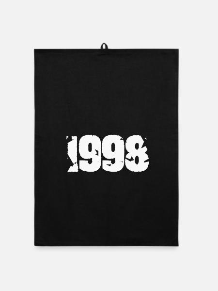 Été 1998 - Torchon bio - noir - Devant