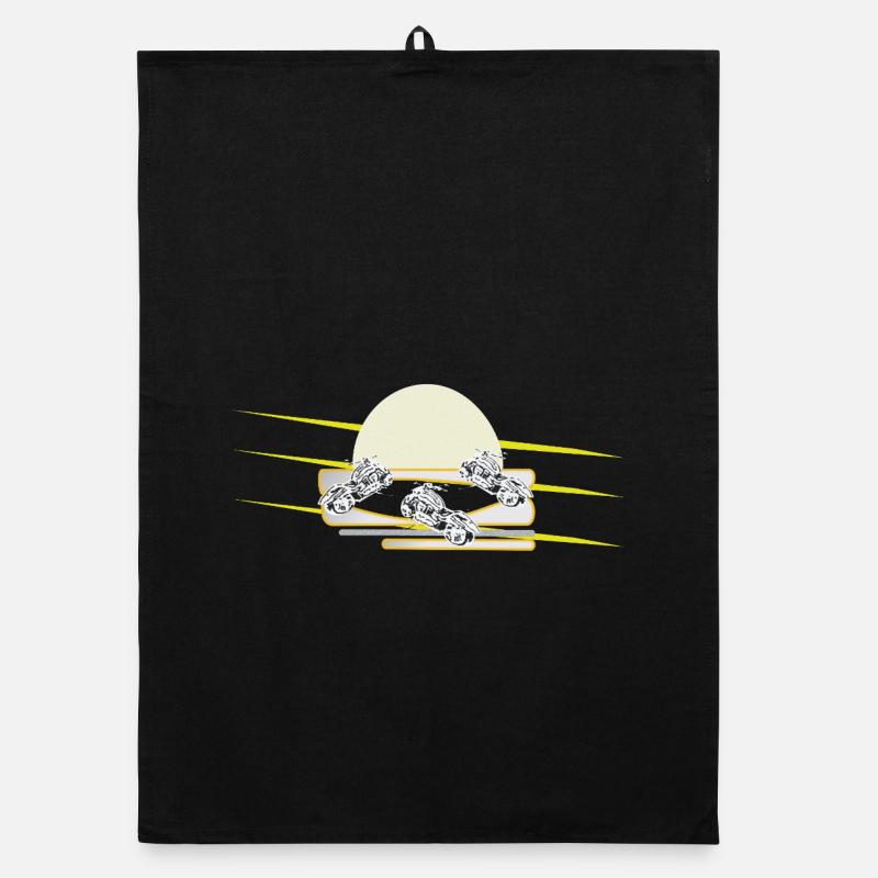 Biker Motorrad Chopper  Organic Geschirrtuch