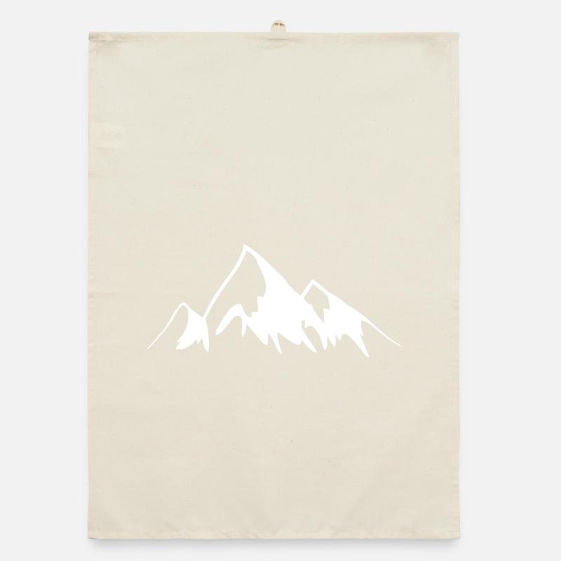 Berge - Gipfel Organic Geschirrtuch