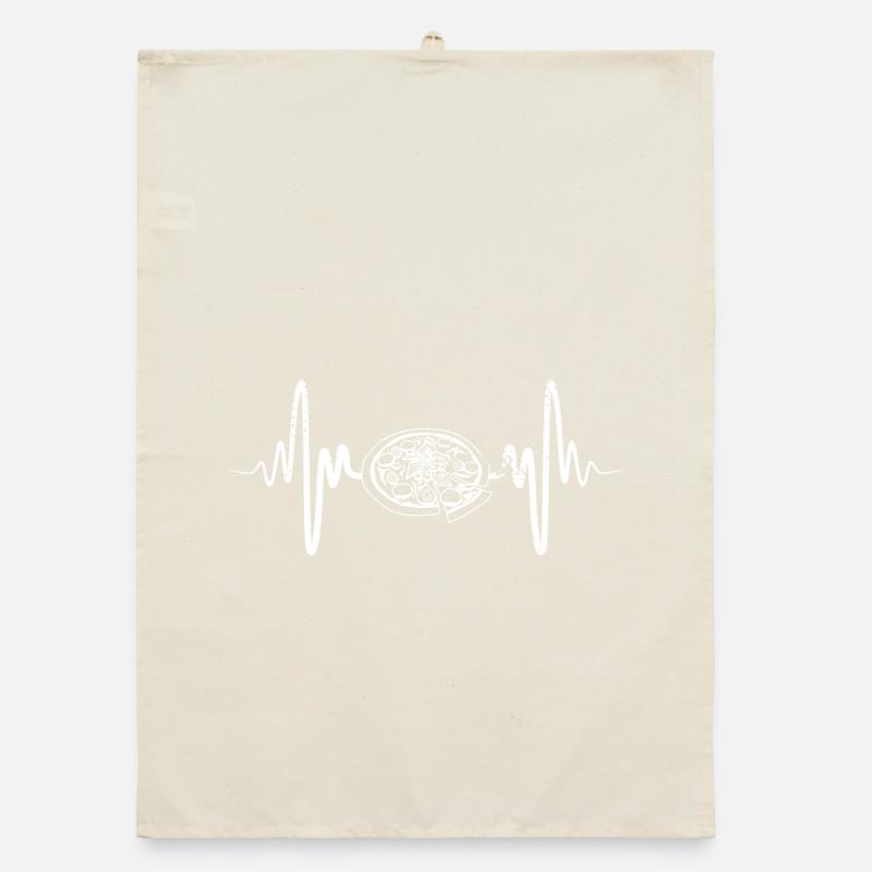Pizza Drawing Organic dish towel