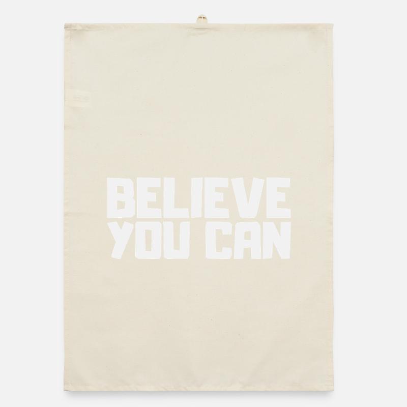 Je pense que c’est possible. Motivation Sport Succès Courage Torchon bio