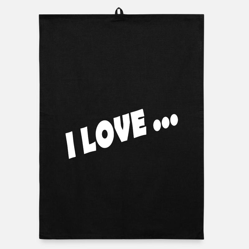I LOVE ... Organic Geschirrtuch