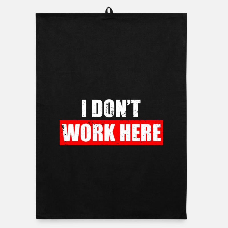 I don't work here Car lover car guy mechanic Organic Geschirrtuch