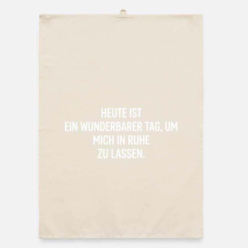 Heute Ist Ein Wunderbarer Tag, Um Mich Organic Geschirrtuch
