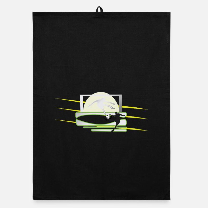 Kicker Ball Graphics Organic dish towel