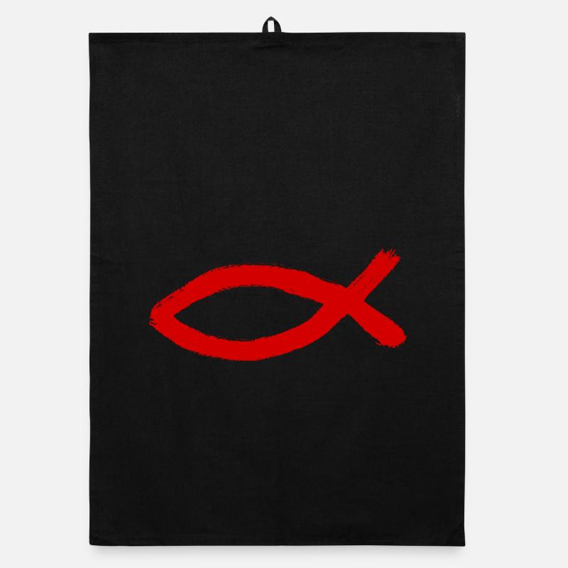 Jésus poisson Ichthys poisson poisson poisson Torchon bio