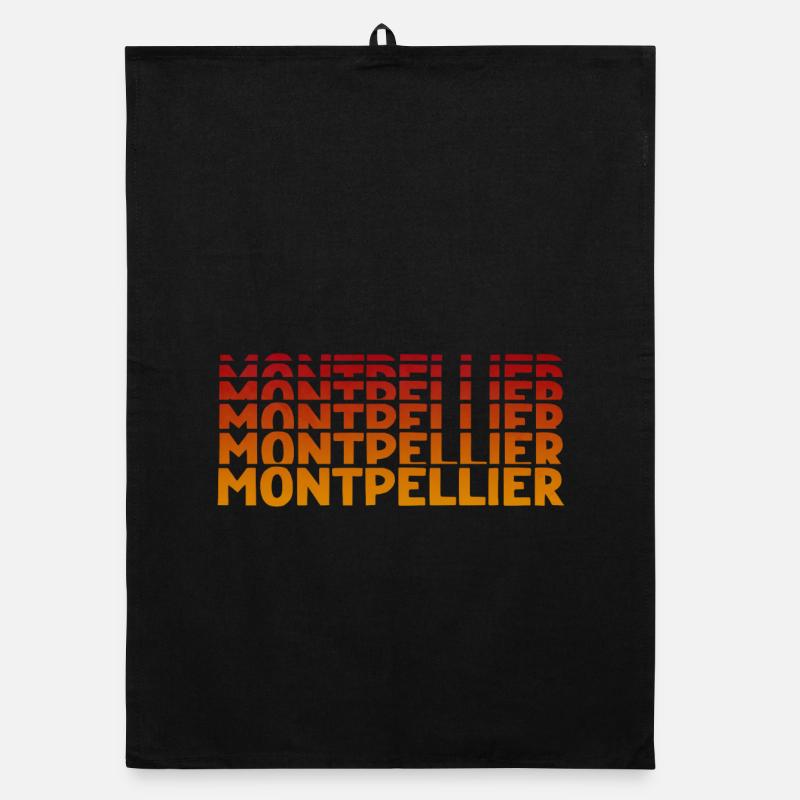 Montpellier Typography Organic dish towel