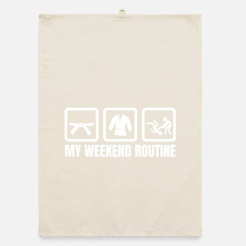 Judo Weekend Organic dish towel