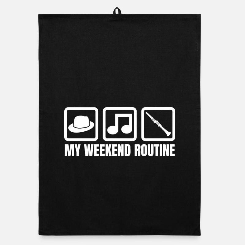 Clarinet Weekend Organic dish towel