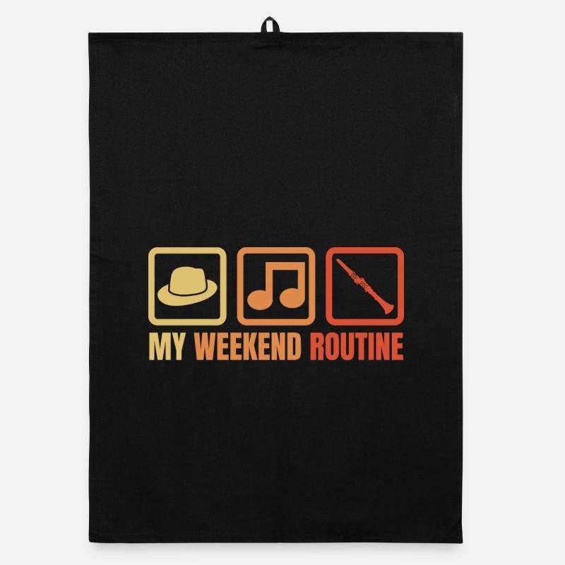 Clarinetists Weekend Organic dish towel