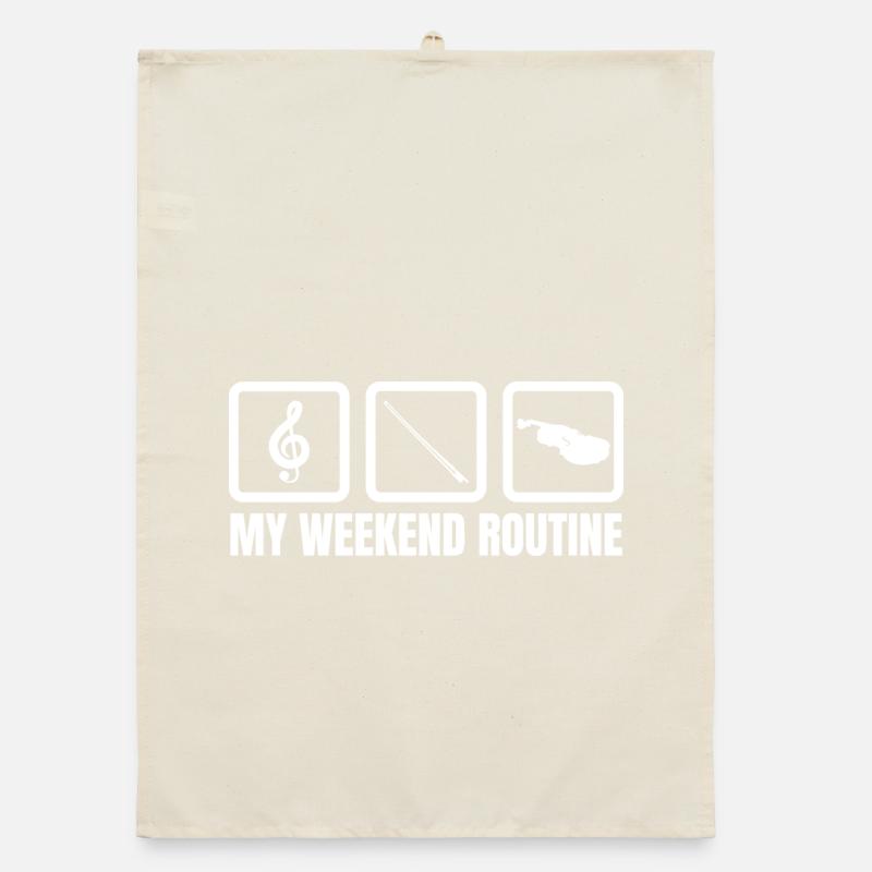 Violinists Weekend Organic dish towel