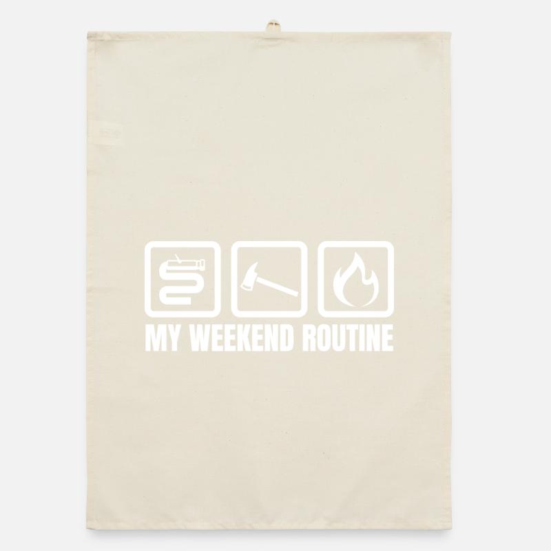 Weekend Routine Fire Brigade Organic dish towel