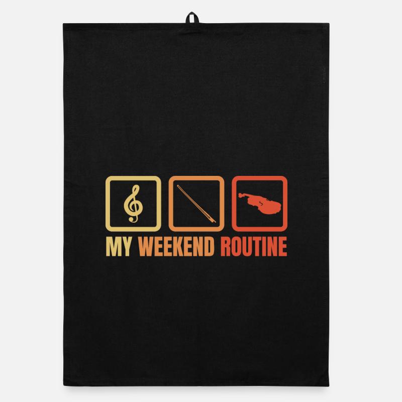 Violinist Weekend Organic dish towel
