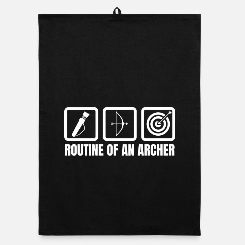 Routine of an archer Organic dish towel
