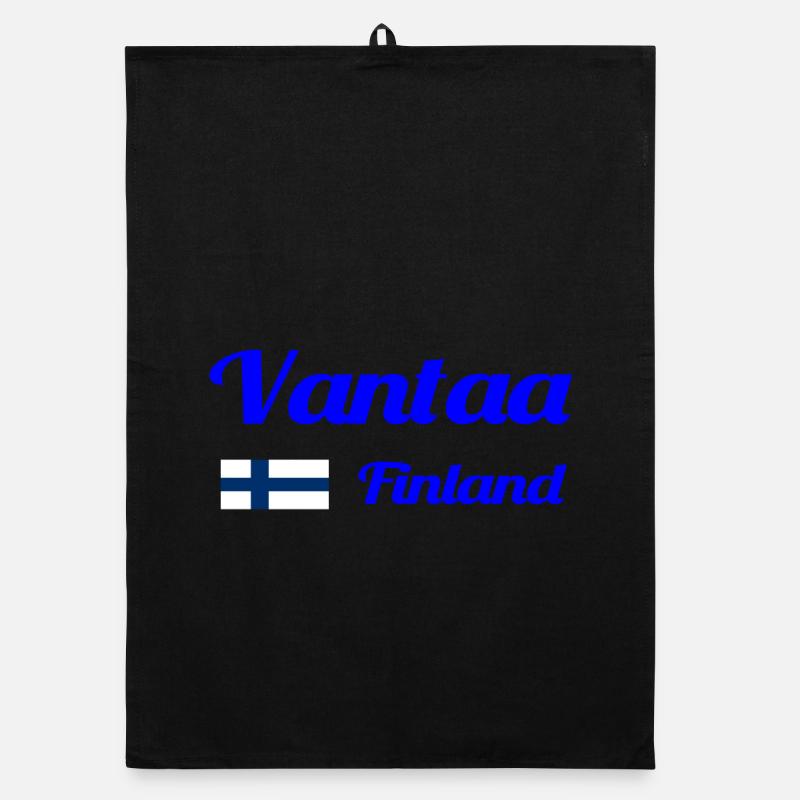 Vantaa Finland Print Organic dish towel
