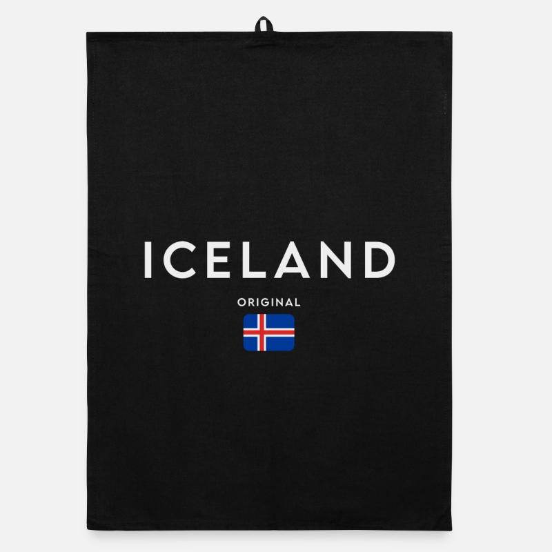 Flagge von Island, Isländischer Stolz Organic Geschirrtuch