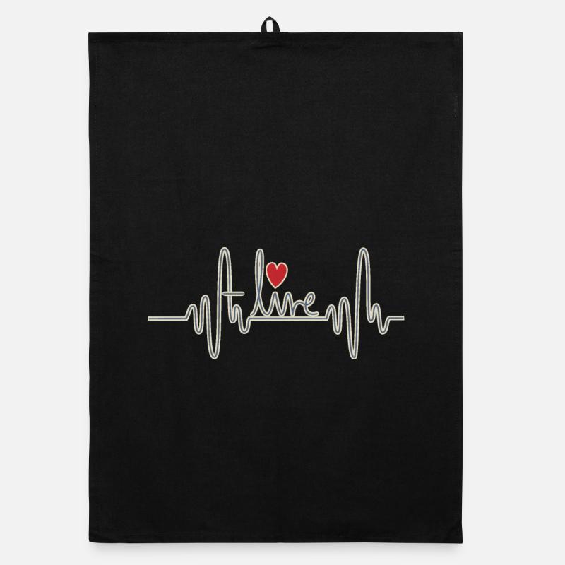 Alive - Organic dish towel - black
