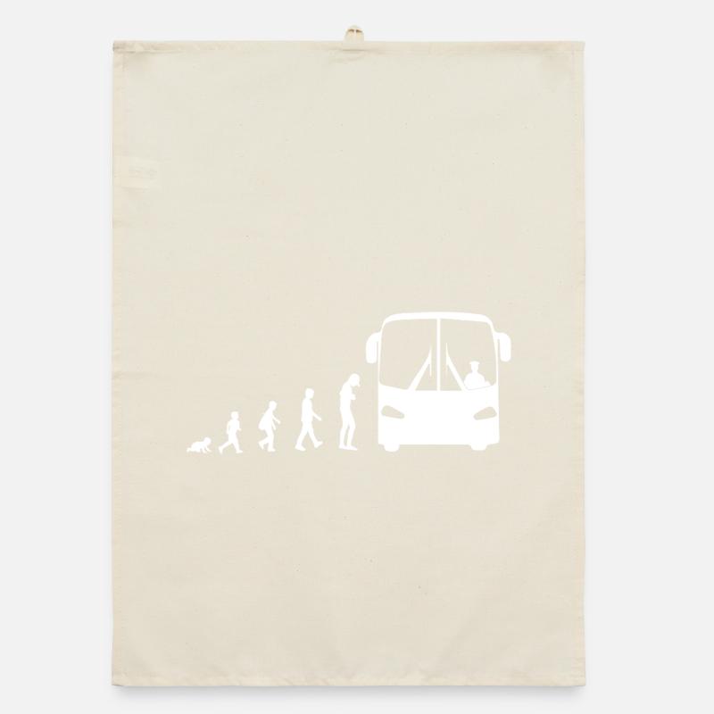 Evolution from baby to bus driver Organic dish towel