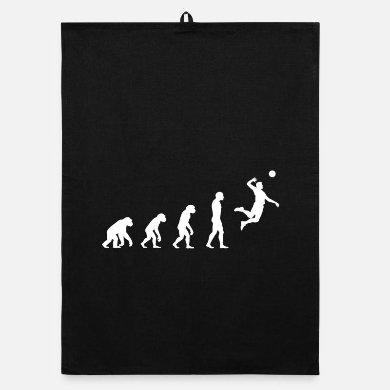 Evolution volleyball  Organic dish towel