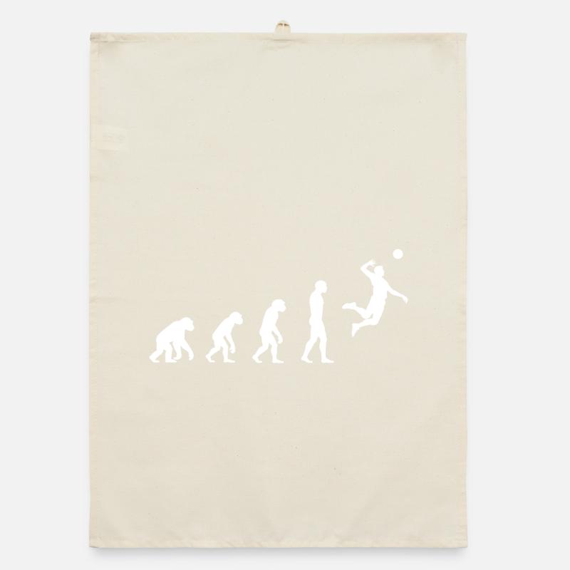 Evolution volleyball  Organic dish towel