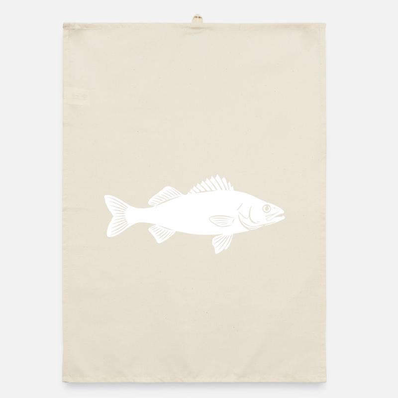 Spiny Knight: Mysterious Zander Statement Organic dish towel