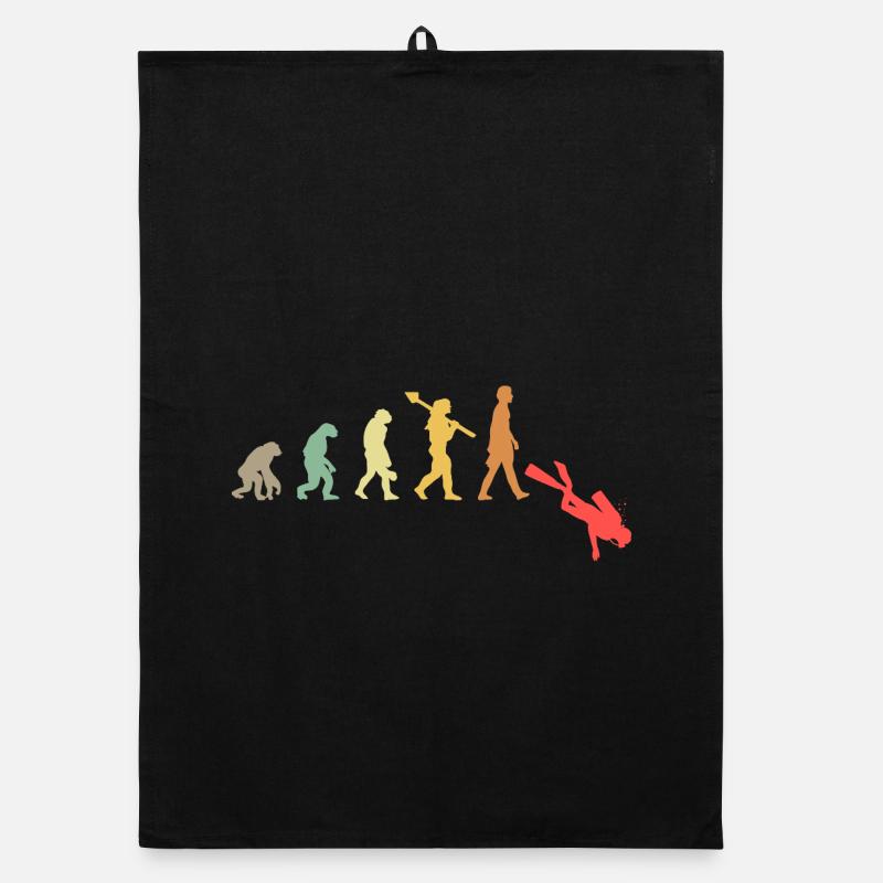 Evolution Diving Scuba Diver Organic dish towel