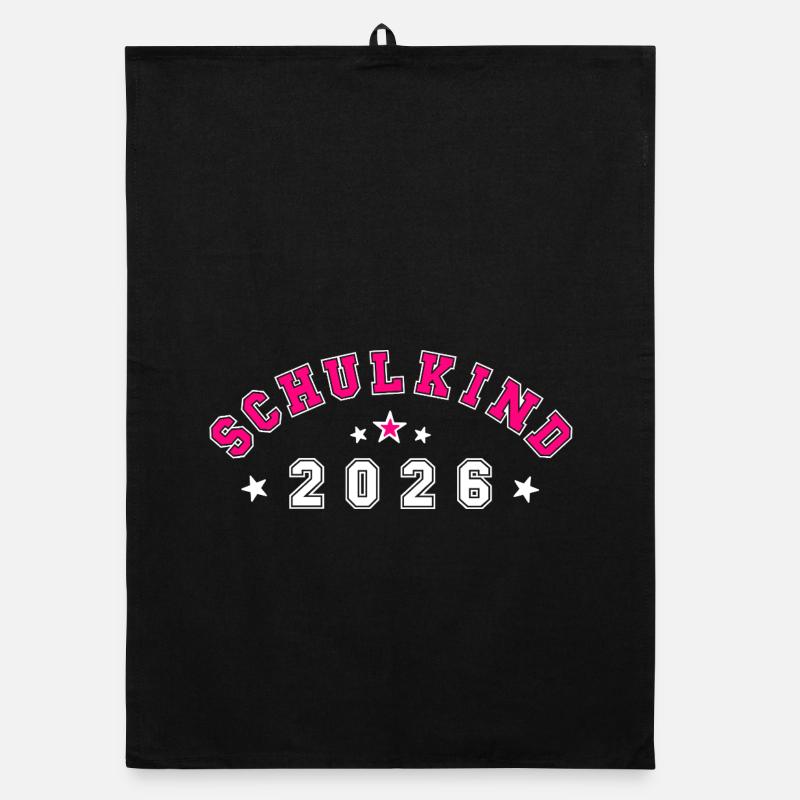 Schulkind 2026 - Einschulung 2026 Organic Geschirrtuch