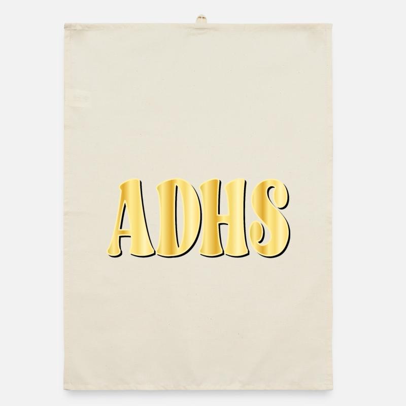ADHD attention deficit Organic dish towel