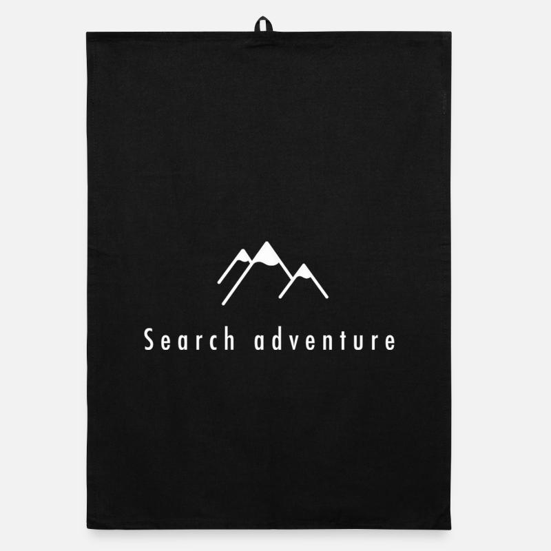 Mountain panorama with sunrise Organic dish towel