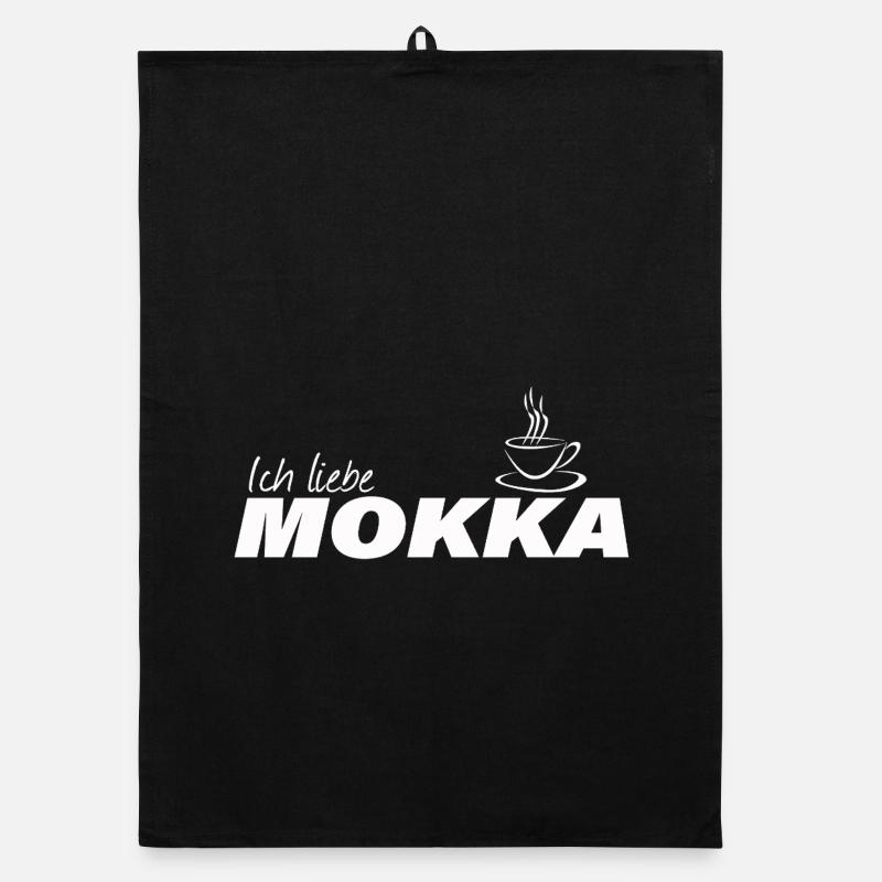 ICH LIEBE MOKKA Organic Geschirrtuch