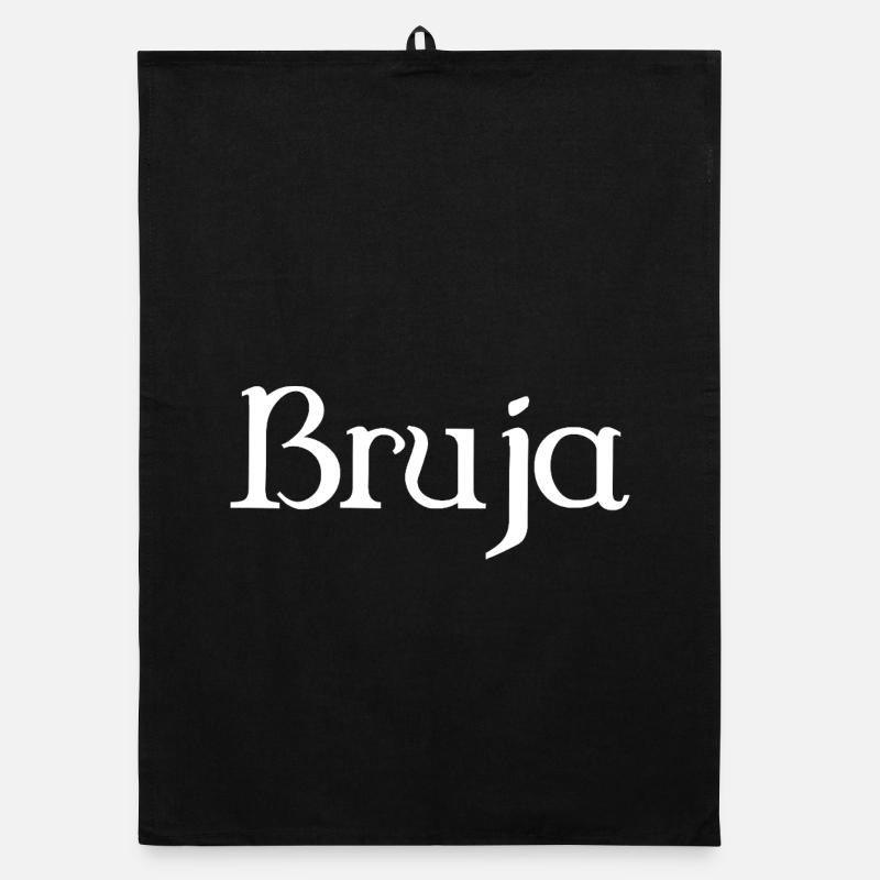 Bruja Witch Halloween Organic dish towel