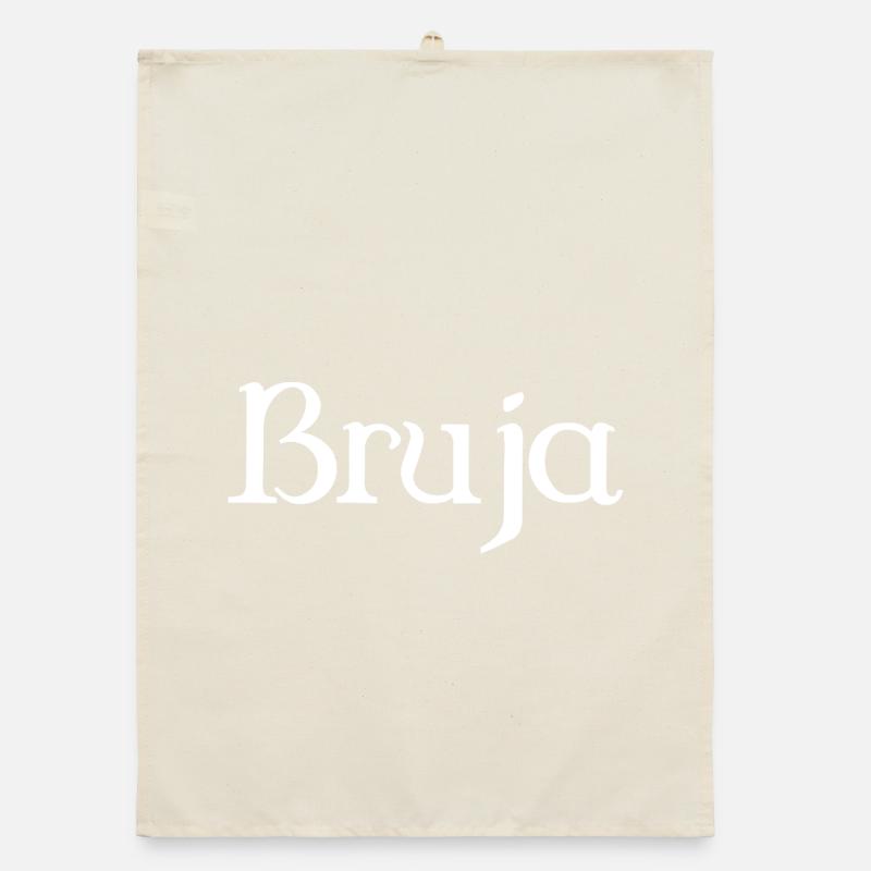 Bruja Witch Halloween Organic dish towel