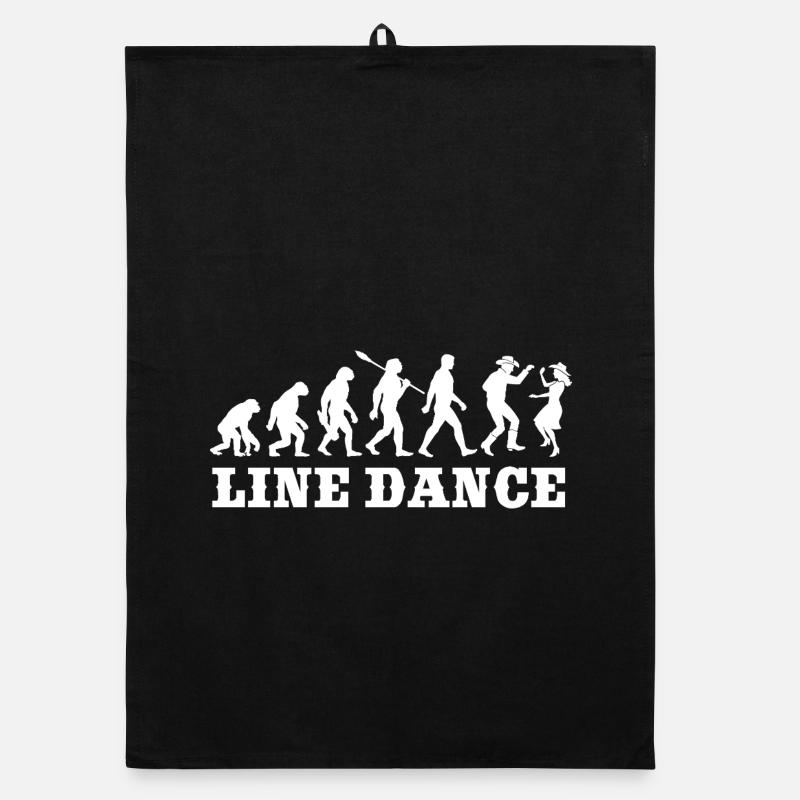 Vintage Evolution - Danse en ligne - Cadeau Torchon bio